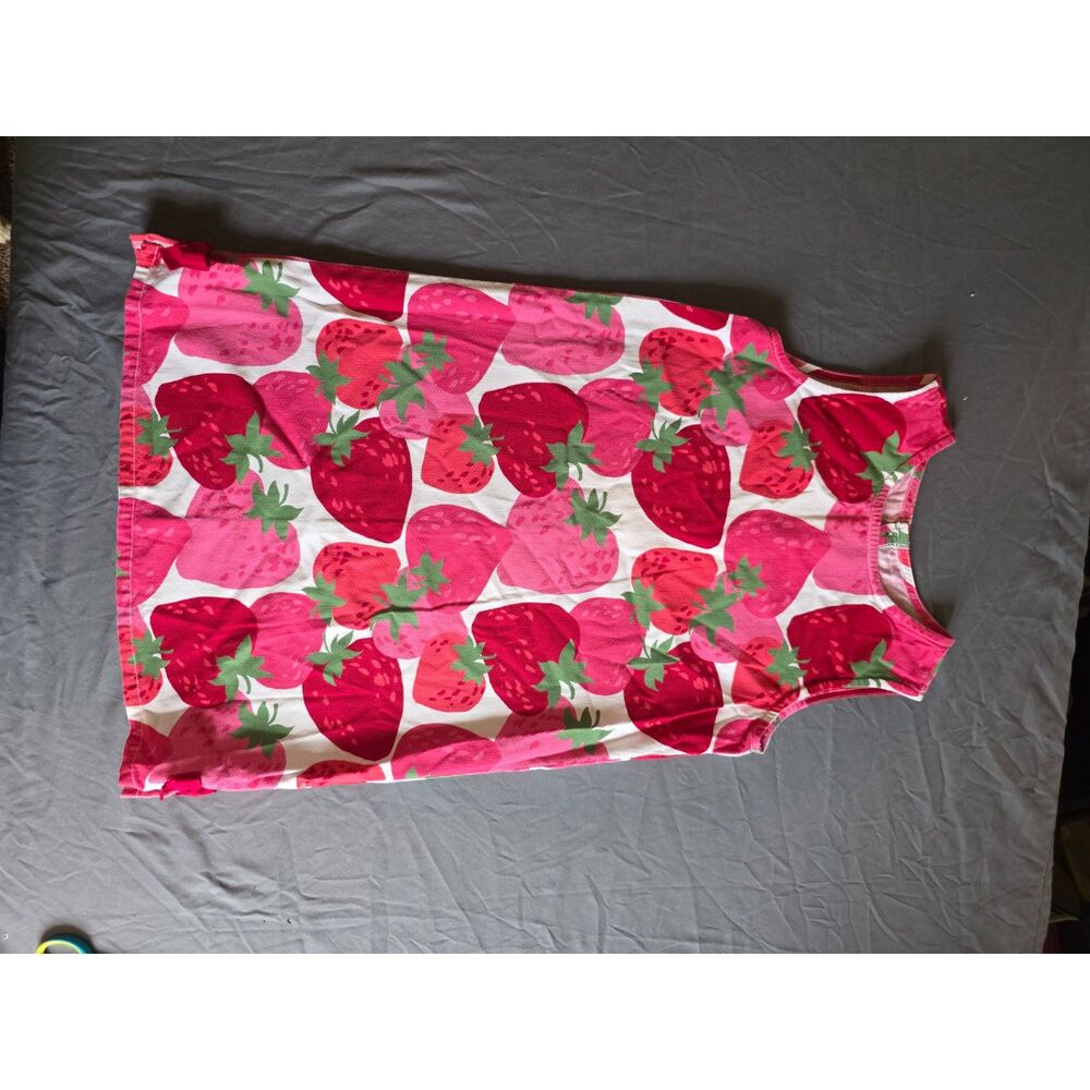 Crazy 8 Girls Strawberry Print Seersucker Summer Dress Size 12 NWOT